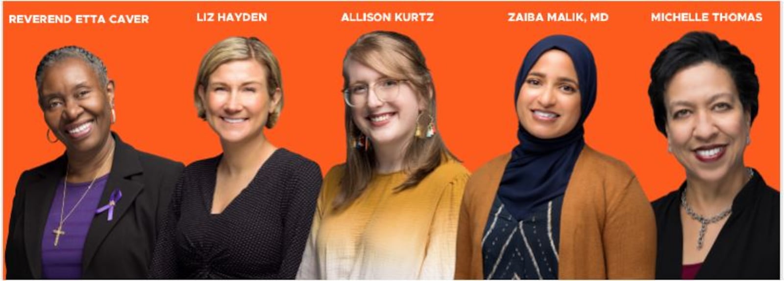 These five women won awards this week from YMCA Hamilton for their work in helping others. PROVIDED