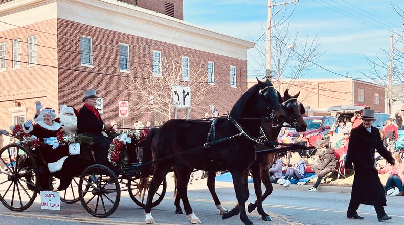 The Lebanon Horse-Drawn Carriage Parade & Festival will be held Saturday in downtown Lebanon. Parades will be held at 1 and 7 p.m. Pictured is one of the many of the horse-drawn carriages in the 2021 parade. CONTRIBUTED