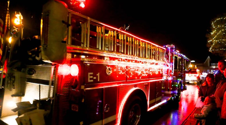 Scenes from the first ever Fairfield Parade of Lights, and the lighting of the Village Green Park, Sunday, Dec. 1, 2019. GREG LYNCH / STAFF