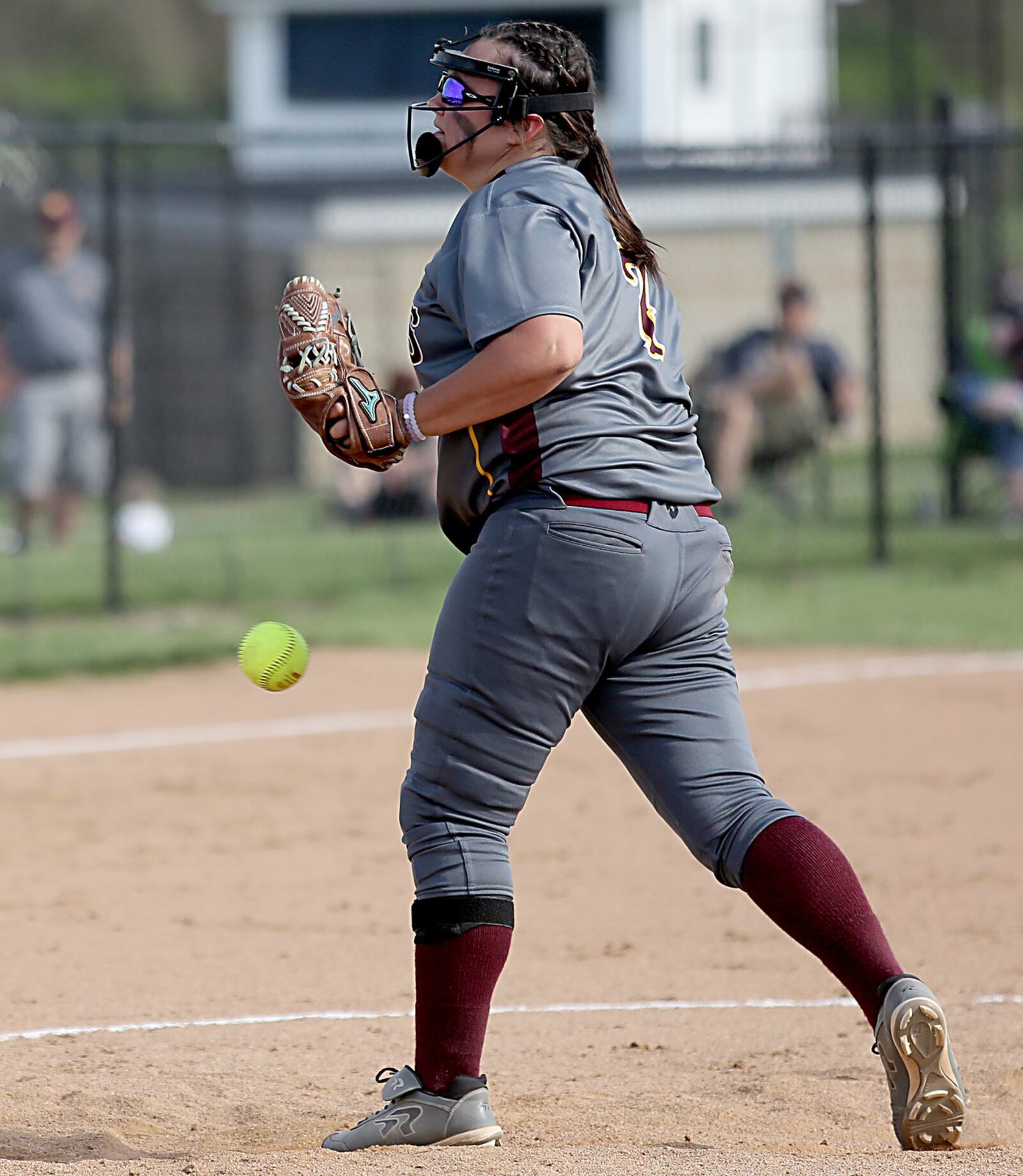 Ross pitcher Kenzie Meyer puts in some work at Edgewood on Friday. CONTRIBUTED PHOTO BY E.L. HUBBARD