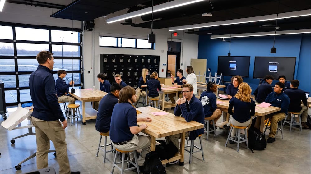 Ohio Gov. Mike DeWine said in his recent "State of the state" speech that while Ohio has invested in career tech facilities and programs, more than 13,000 students are on waiting lists for their preferred program. Butler Tech officials said they have been battling a lack of enrollment capacity for years. Pictured is a classroom in Butler Tech's recently opened aviation career school at Middletown Regional Airport. (File)