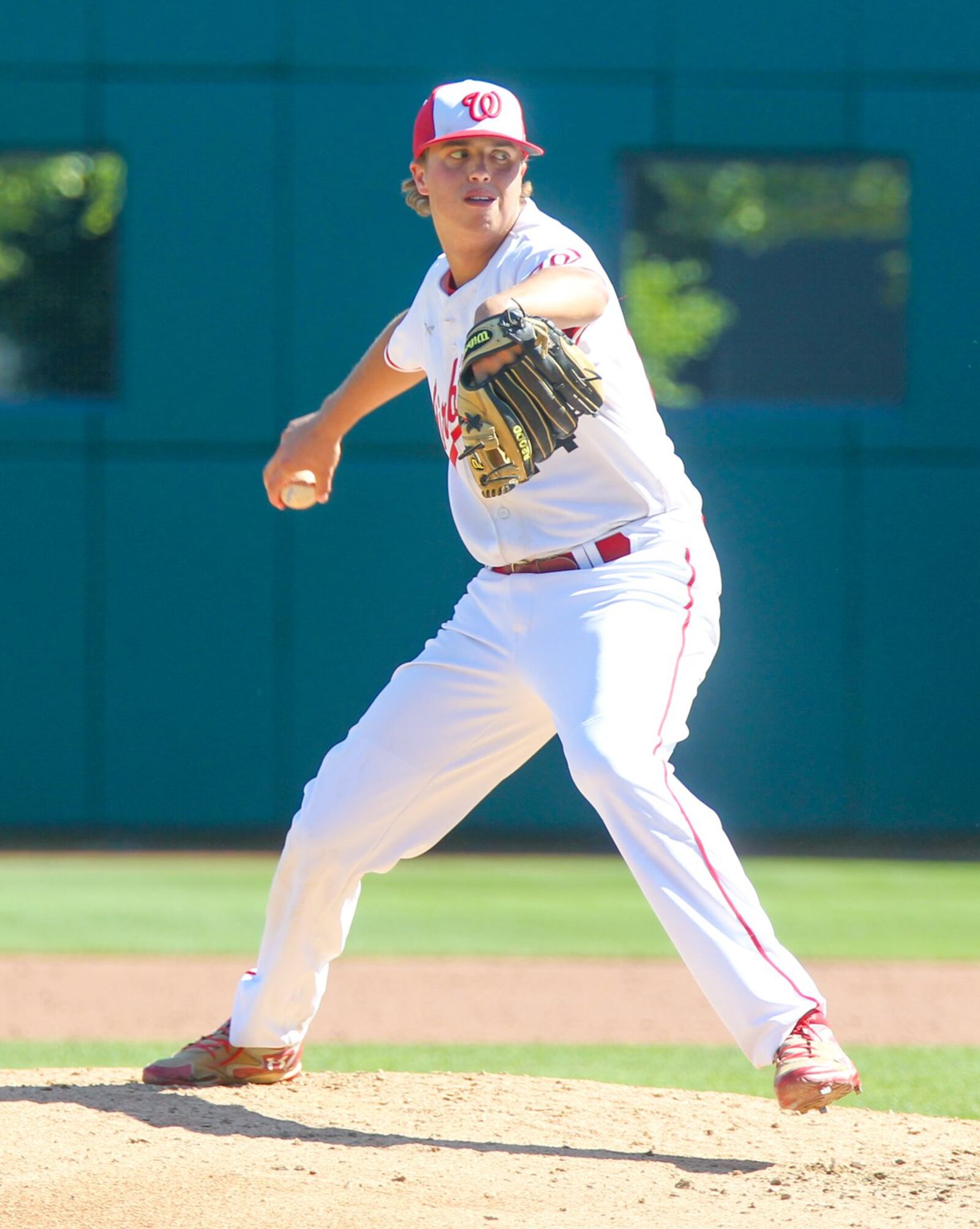 Lakota West pitcher Jacob Kates delivers to the plate during Friday’s Division I state semifinal against Massillon Jackson at Huntington Park in Columbus. GREG LYNCH/STAFF