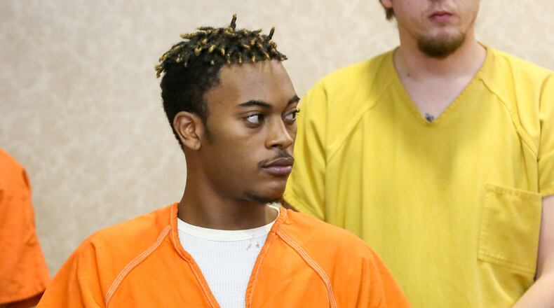 Willie Boyd Jr., charged with murder in February’s fatal shooting at a Middletown recording studio, was arraigned April 13 in Butler County Common Pleas Court. GREG LYNCH / STAFF