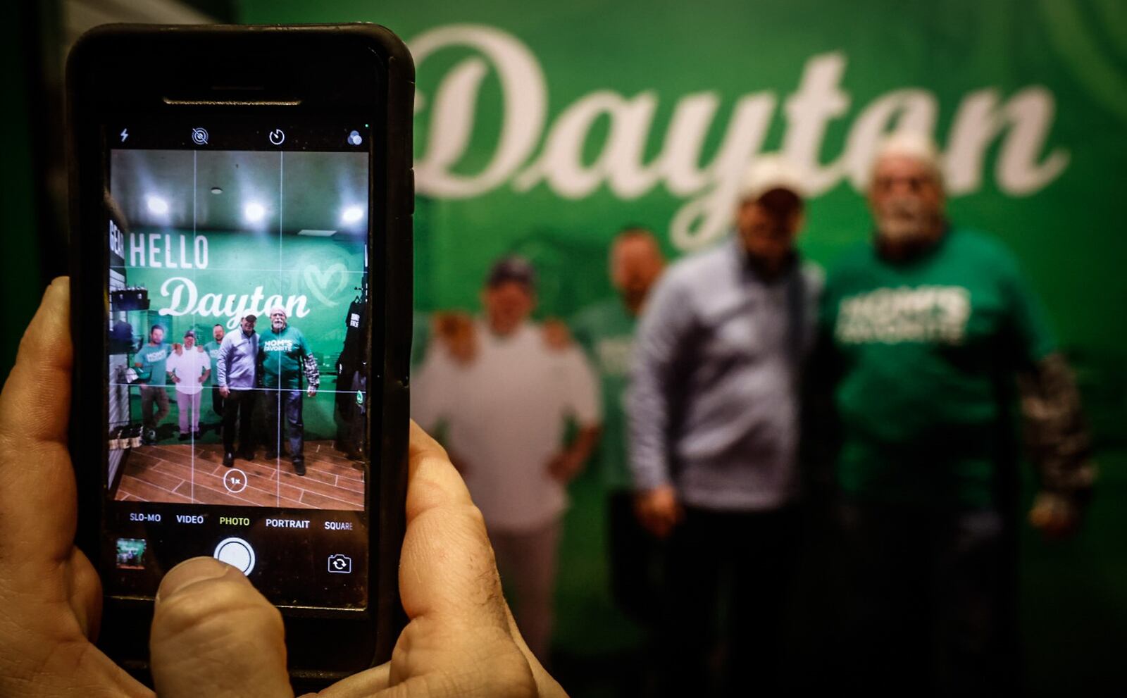 Around 100 Chef Paul Wahlberg fans lined up to see the famous Wahlberg at Wahlburgers restaurant in Hollywood Gaming at Dayton Raceway on Friday January 13, 2023. JIM NOELKER/STAFF