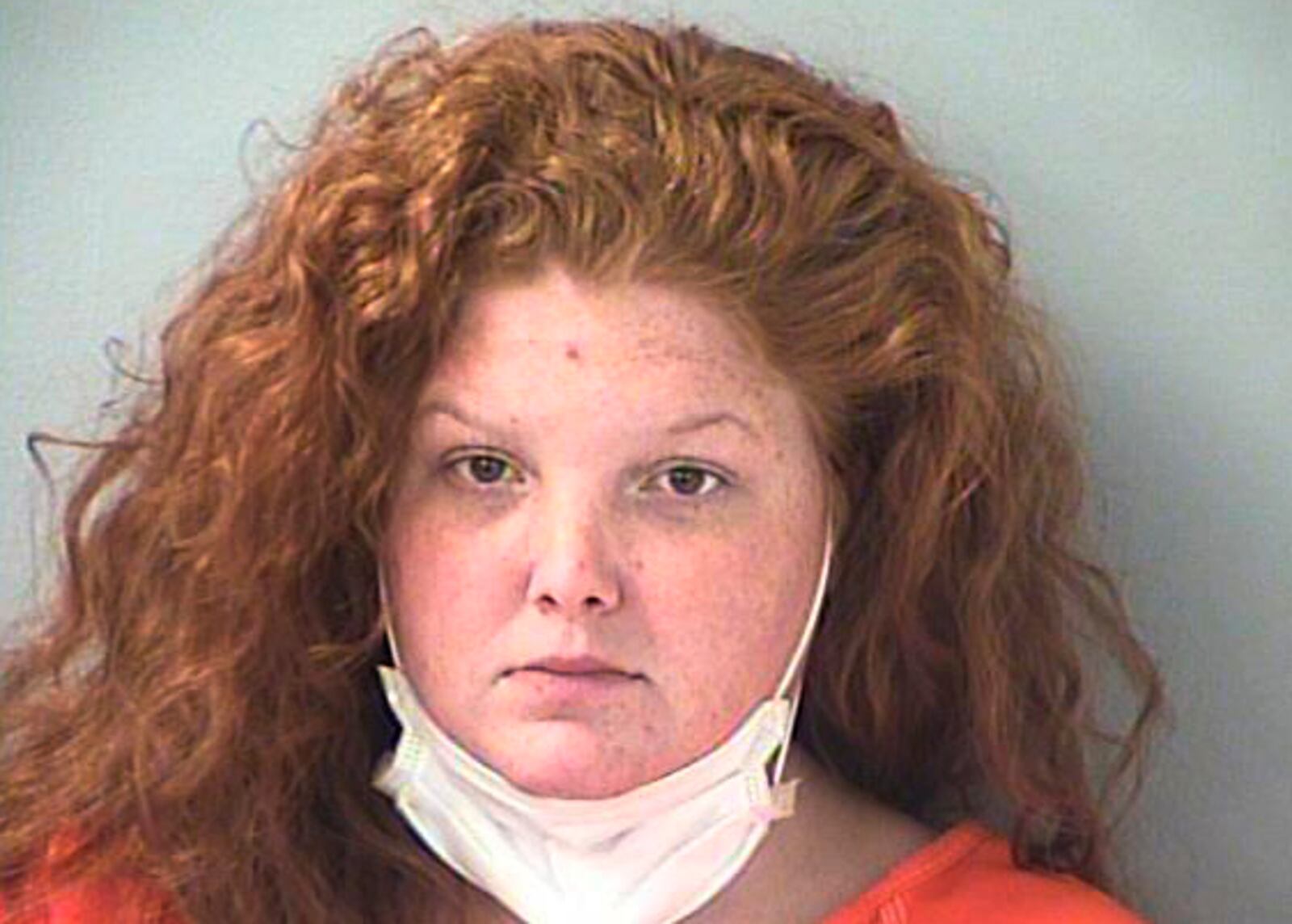This undated photo provided by the Butler County Jail shows Brittany Lynn Gosney. Gosney, is being held on $2 million bond on 16 charges, including murder. Police reported James Hutchinson was fatally injured after being dragged "for a distance at a high rate of speed." He had grabbed the door handle of the minivan his mother, Gosney, was driving away, meaning to leave him and two siblings at night in a sprawling state wildlife area some 15 miles from their home, police reported. (Butler County Jail via AP)