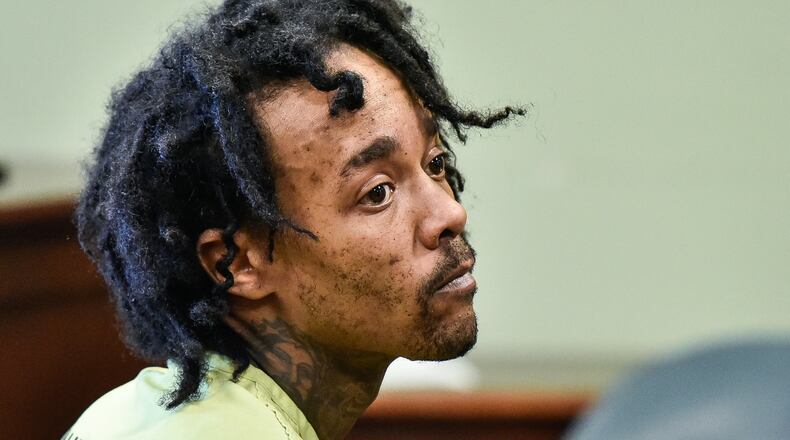 Donald Gazaway, Jr. appeared in Butler County Area II Court for a preliminary hearing on charges of kidnapping, felonious assault and inducing panic Wednesday, Jan. 17 in at the Historic Butler County Courthouse in Hamilton. NICK GRAHAM/STAFF