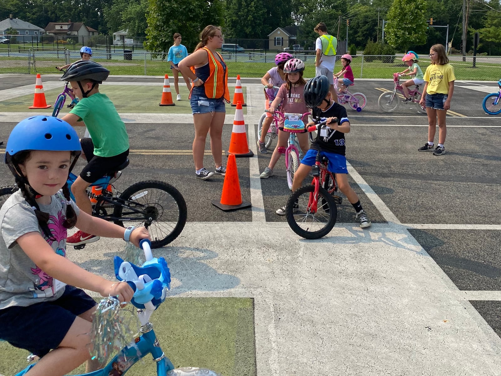 Addison Crosby and other children recently participated in the 49th year of Safety Town in Hamilton. PROVIDED