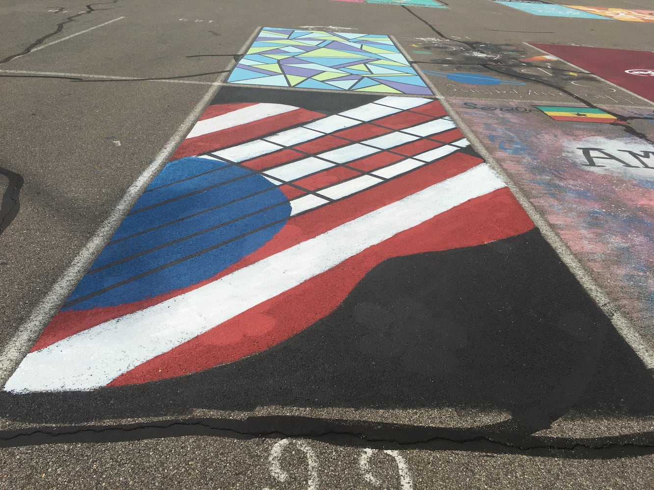 Lakota West High School parking lot spaces