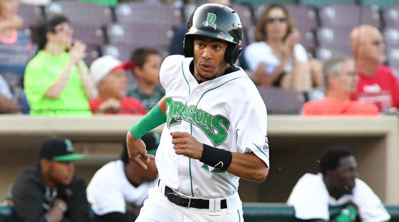 Dragons center fielder Jose Siri struck out his first three times Monday night, and then faced an 0-2 count in the eighth inning before singling to set a Midwest League record with a 36-game hitting streak.
