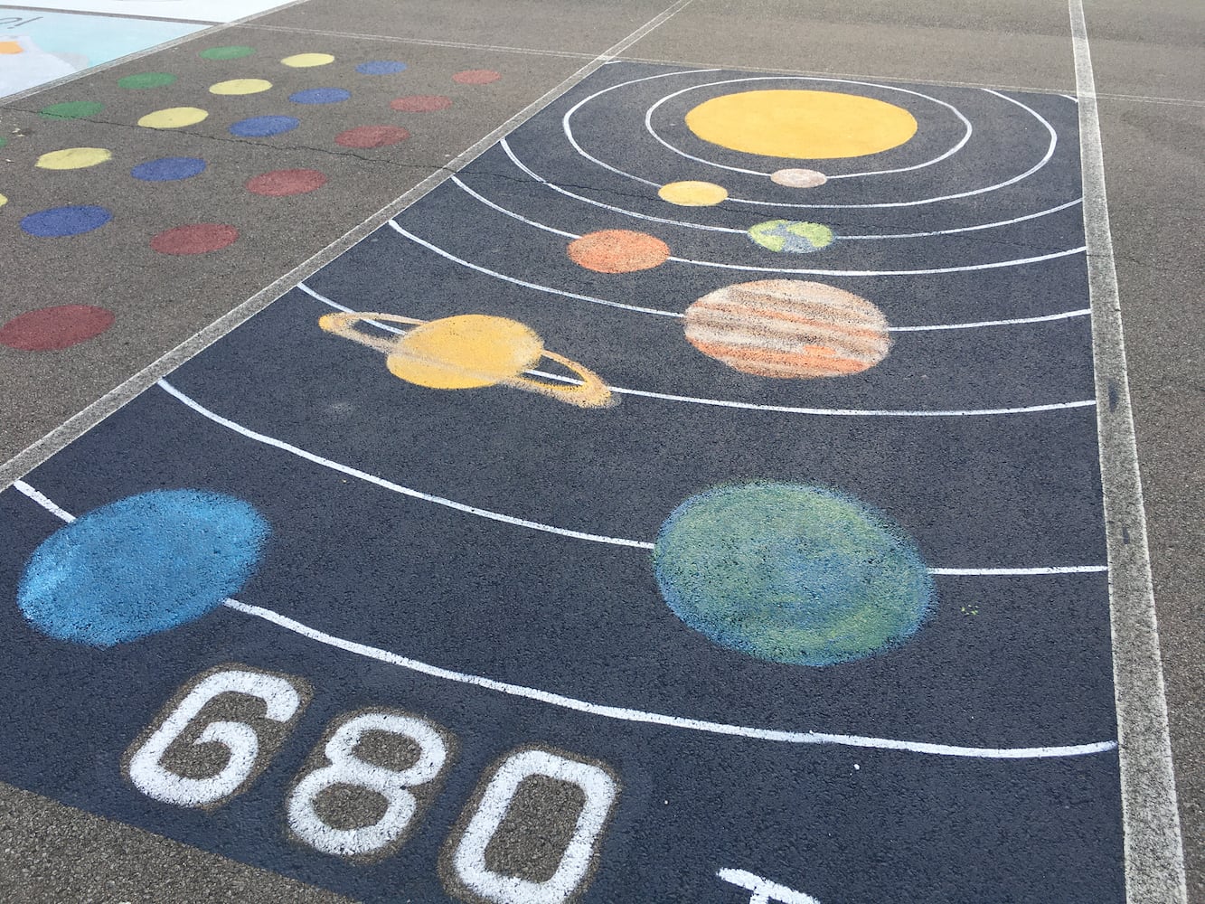 Lakota West High School parking lot spaces