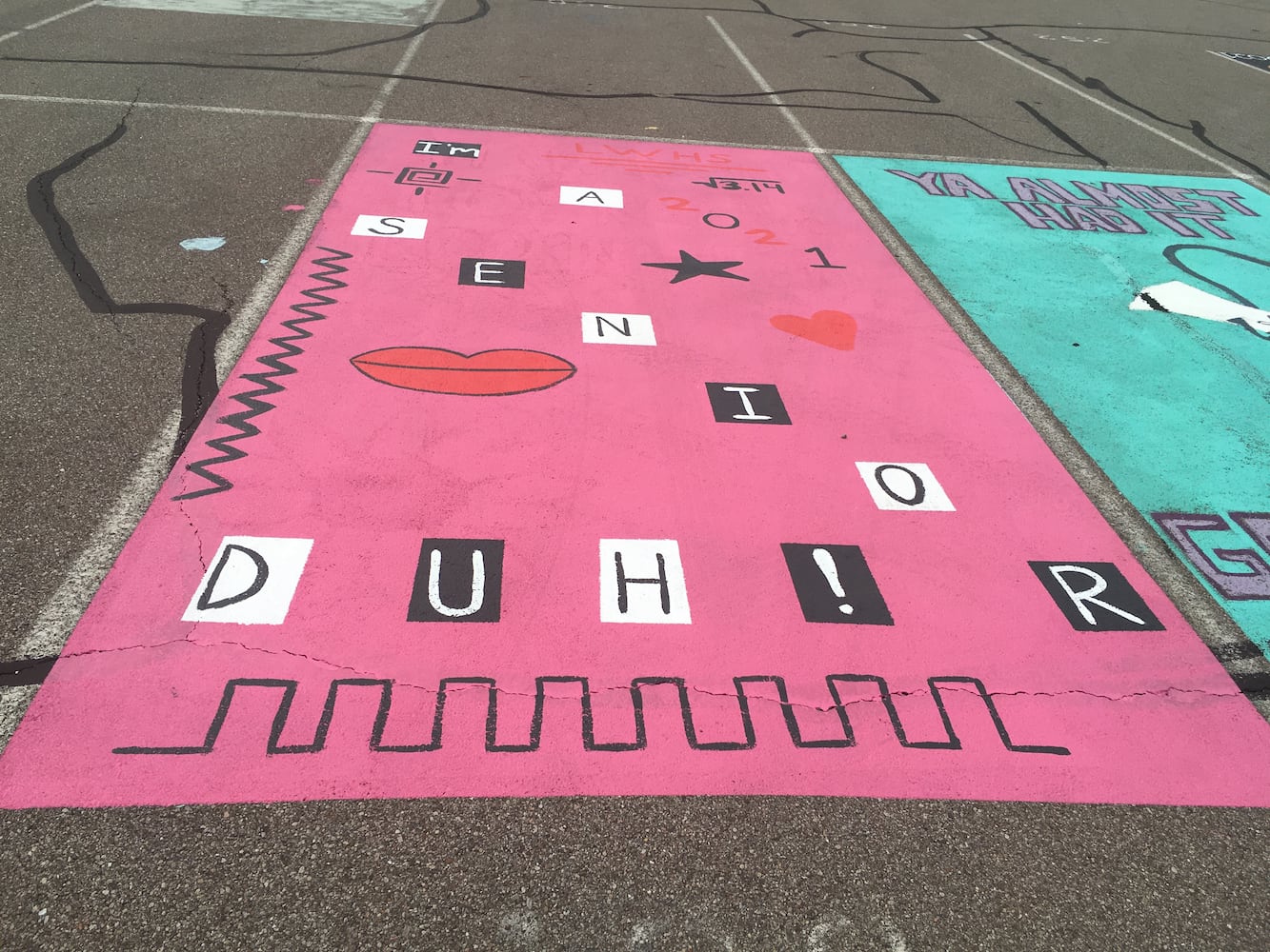 Lakota West High School parking lot spaces