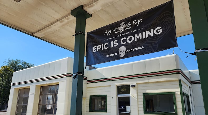 The former Ritzi body shop on Main Street in Hamilton is slated to be the spot for a new Agave & Rye restaurant. NICK GRAHAM/STAFF