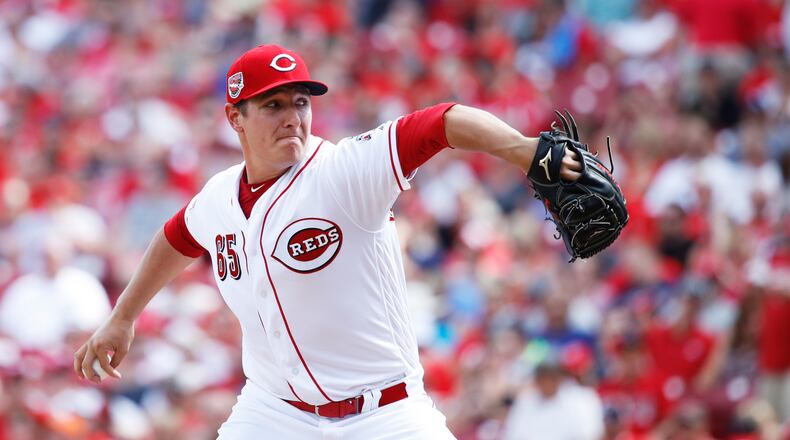 CINCINNATI, OH - JUNE 17: Asher Wojciechowski #65 of the Cincinnati Reds pitches in the second inning of a game against the Los Angeles Dodgers at Great American Ball Park on June 17, 2017 in Cincinnati, Ohio. (Photo by Joe Robbins/Getty Images)