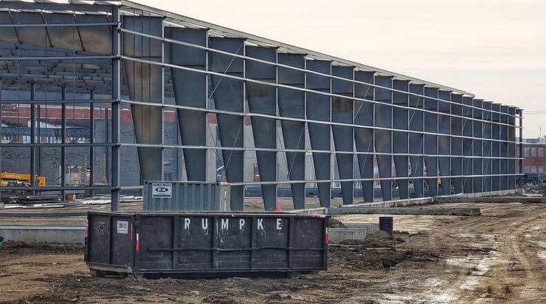 The Spooky Nook Sports Champion Mill project in Hamilton as seen on Tuesday, Dec. 15, 2020. NICK GRAHAM / STAFF
