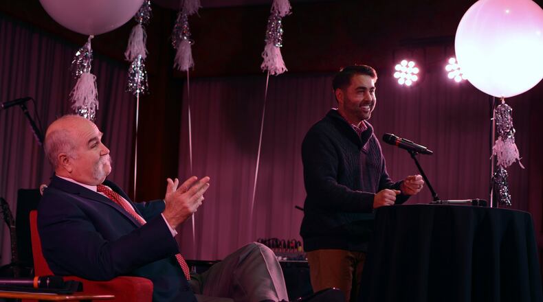 Butler County Sheriff Richard Jones was roasted by Hamilton City Manager Joshua Smith on Feb. 3 at the inaugural event put on by the Hamilton Junior Women’s League at the Fitton Center for Creative Arts. Jones was one of three people to be roasted at the event. MICHAEL D. PITMAN/STAFF