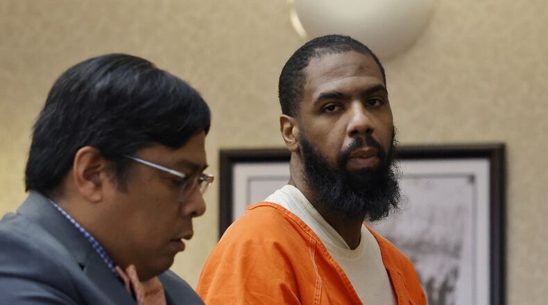 Darnell Dollar pleaded guilty Wednesday in Butler County Common Pleas Court to murder and kidnapping for the death of Connie Reddix who was found dead in March at a Middletown car lot. NICK GRAHAM/STAFF