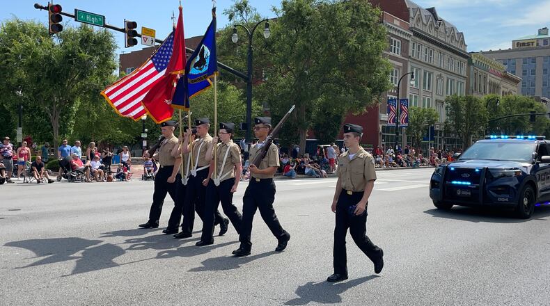 The annual Hamilton Fourth of July parade in 2023 had 100 entrants with more than 1,700 participants in the mile-long parade, which is Butler County‘s largest Fourth of July procession. MICHAEL D. PITMAN/STAFF