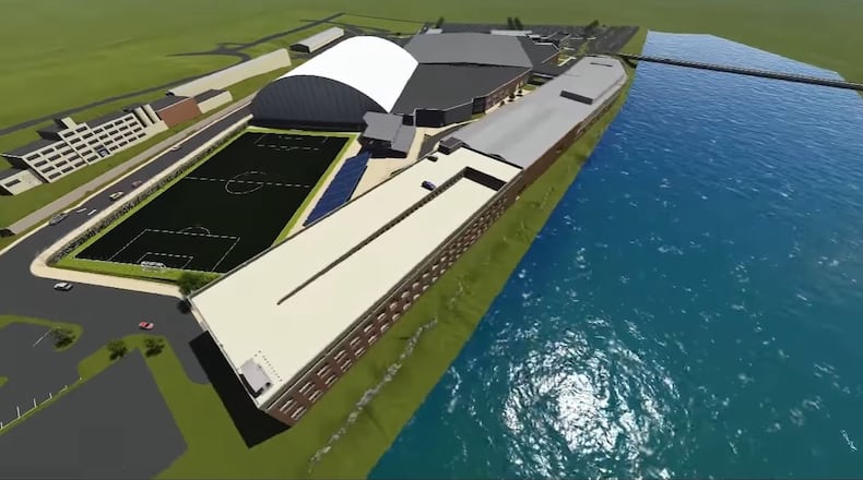 A rendering of the proposed Spooky Nook Sports at Champion Mill — a proposed sports, entertainment and events complex under construction in Hamilton with a grand opening planned in late 2018. CONTRIBUTED