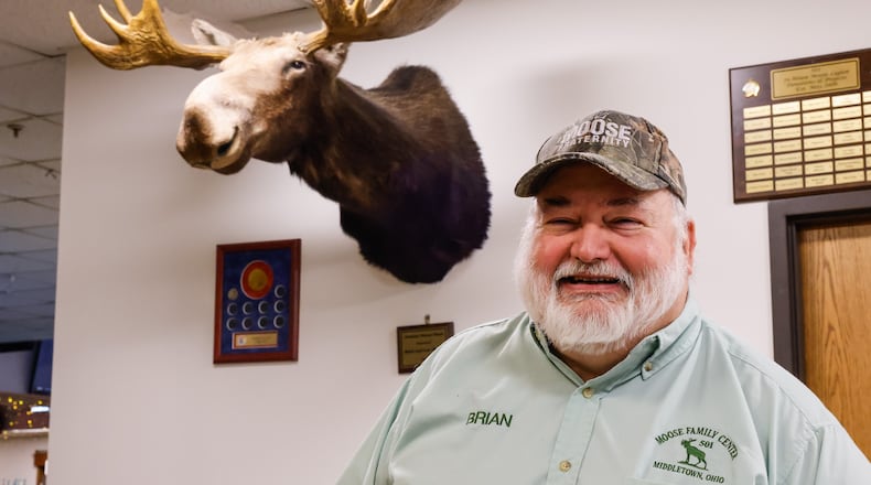 Brian Michel works as the administrator and runs the social quarters and operations at Middletown Moose at 3009 S. Main St. on the west side of the city. NICK GRAHAM/STAFF