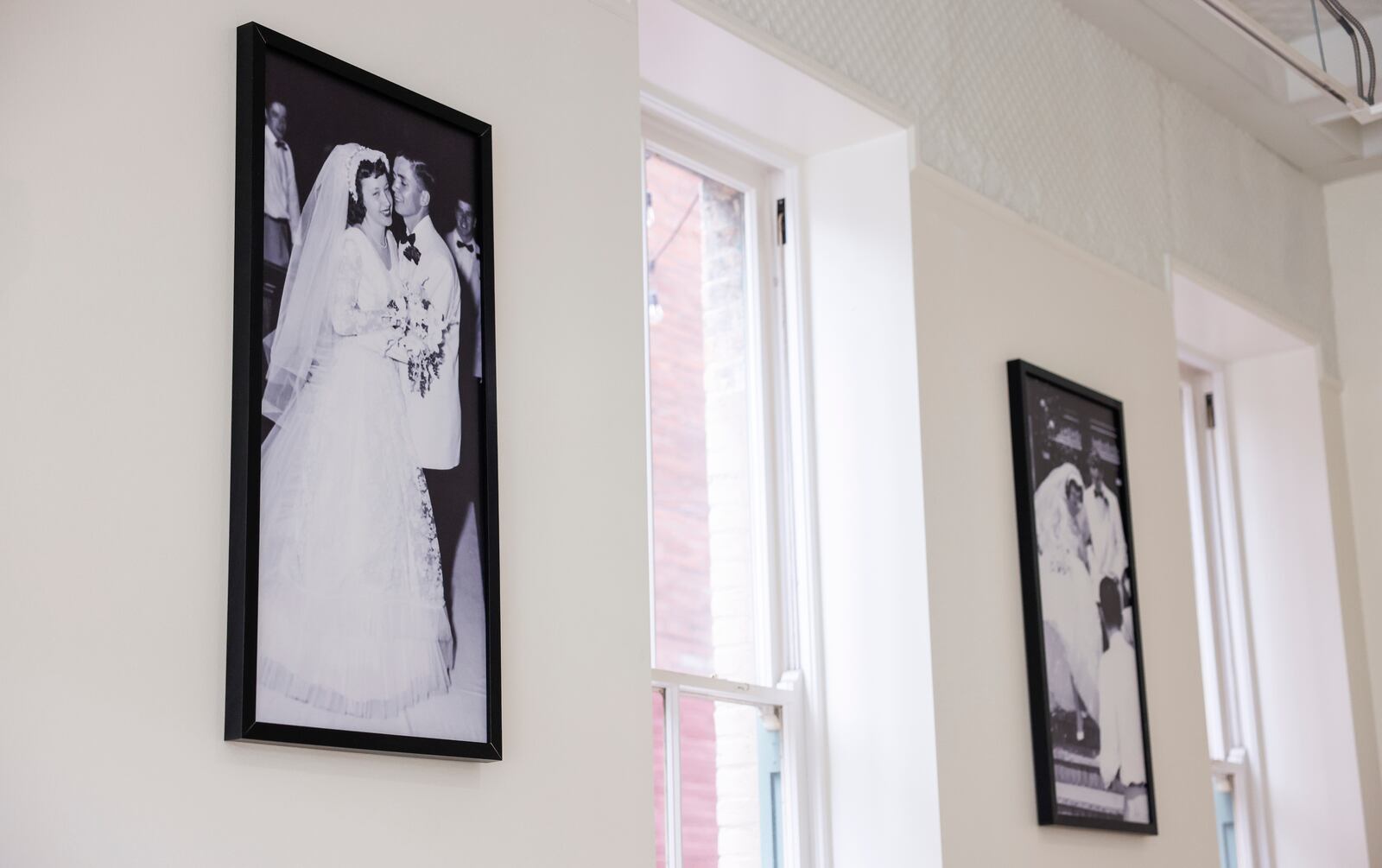 Sisters Ellie Gordon and Mariana Maus are opening Frannie & Joe Bridal at 226 High Street in Hamilton. They are naming the bridal shop after their grandparents Frannie and Joe Meehan. NICK GRAHAM/STAFF