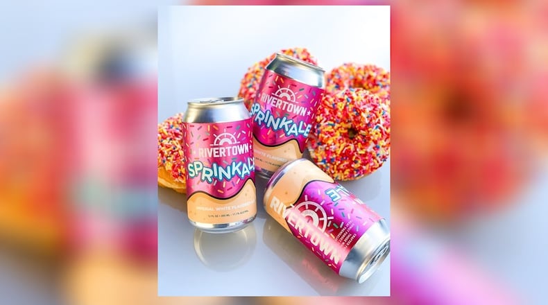 SprinkAle, an Imperial White Ale, was brewed with sprinkled doughnuts from each of the 11 Donut Trail shops. The beer also features Ohio-grown wheat, malt, and hops. CONTRIBUTED