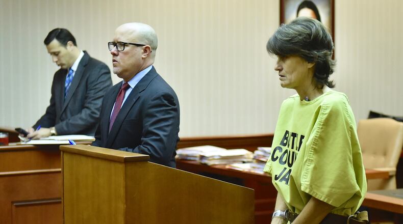 Jody Back, who is charged with conspiracy to commit aggravated murder for allegedly hiring a hit man to kill an acquaintance, will be evaluated for her competency to stand trial. NICK GRAHAM/STAFF