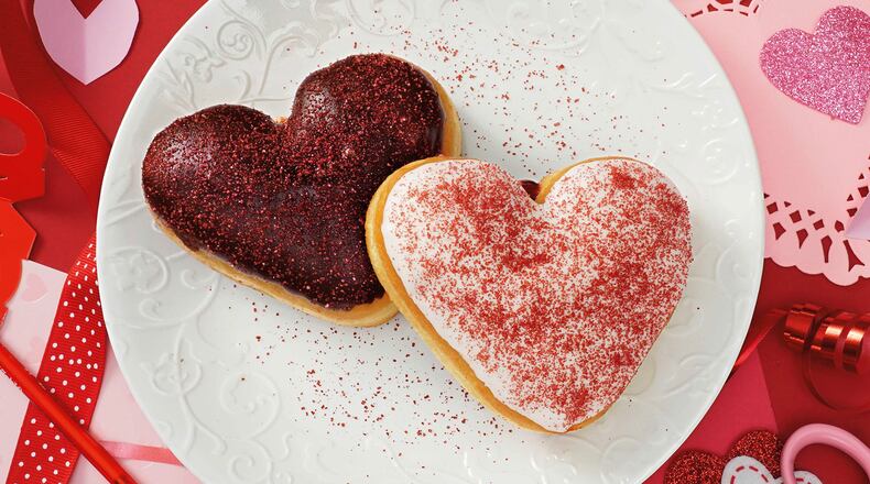 Tim Hortons is celebrating Valentine's Day this year with two new donuts, the Vanilla Be Mine Donut and Chocolate Be Mine Donut. CONTRIBUTED