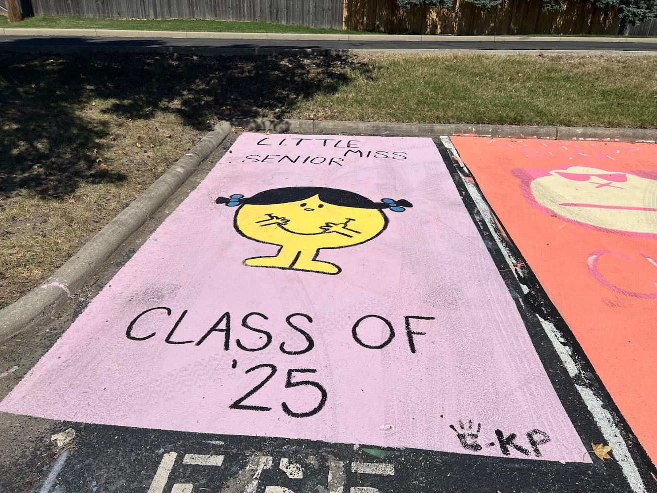 Hamilton high school senior parking lot spaces
