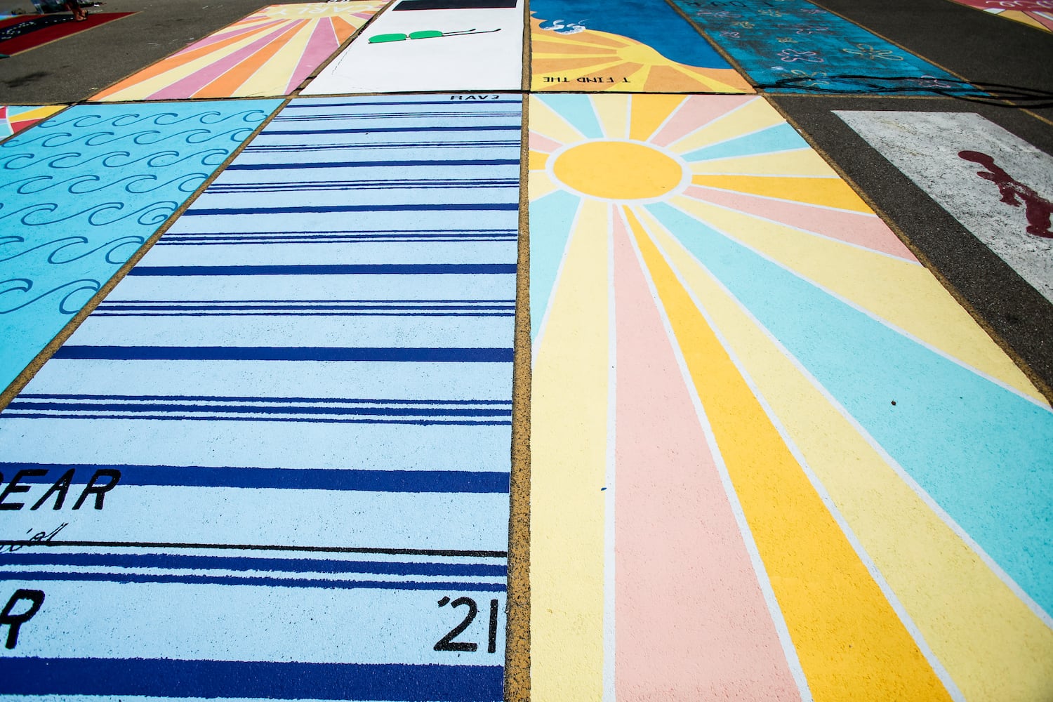 081220 Lakota East parking spot painting