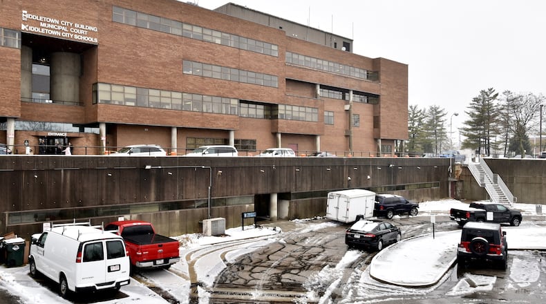 The Middletown City Jail sits beneath the city building. NICK GRAHAM / STAFF
