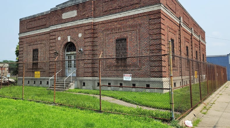 The former electric substation at 514 Maple Ave. in Hamilton could be redeveloped. NICK GRAHAM / STAFF