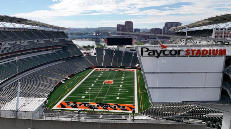 Paycor Stadium. ANDREW ROWAN/WCPO