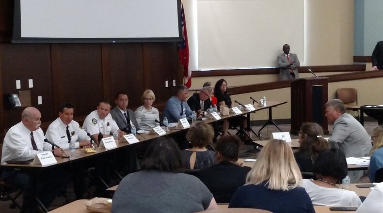 A panel of experts gathered June 2 at the Miami University Voice of America Learning Center in West Chester Twp. to discuss the area’s heroin epidemic.
