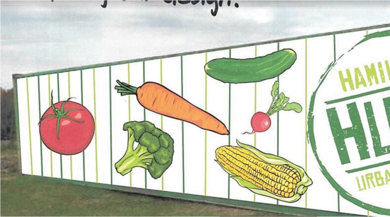 HUGS, Hamilton Urban Gardens, has won approval to place a shipping container on its Second Ward property for use as storage. PROVIDED