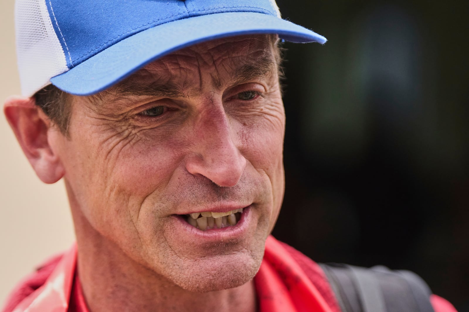 British mountain guide Kenton Cool, who scaled Mount Everest Sunday for the 19th time breaking his own record for the most ascents of the world’s highest mountain by a non-Sherpa guide arrives at the airport in Kathmandu, Nepal, Tuesday, May 20, 2025. (AP Photo/Niranjan Shrestha)