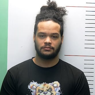 Natrone Kakaris, 28, was arrested Friday on three murder charges stemming from a February 2023 double homicide. CONTRIBUTED/MIDDLETOWN DIVISION OF POLICE