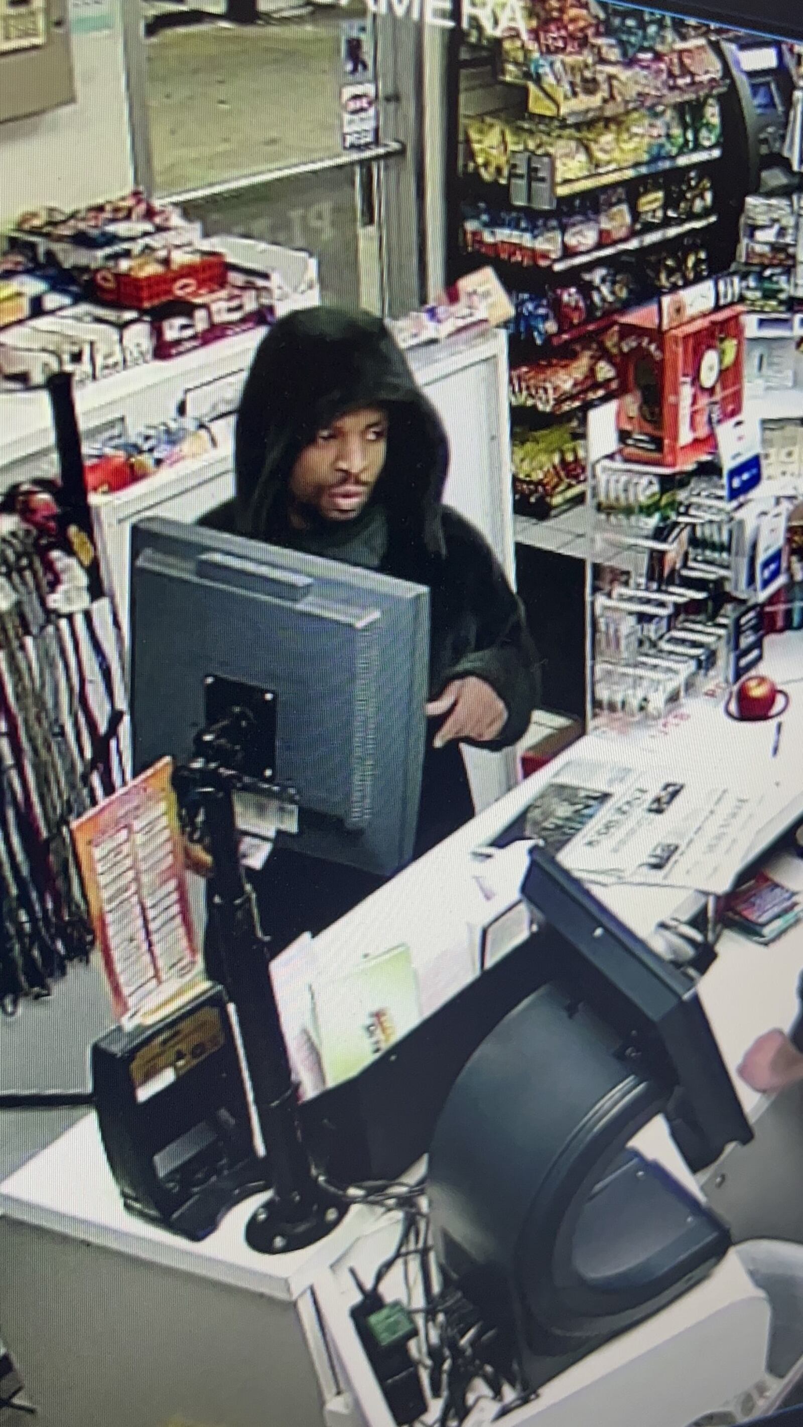 Ross Twp. Police are searching for a suspect who assaulted a customer Tuesday night outside a gas station and stole a truck. ROSS TWP. POLICE