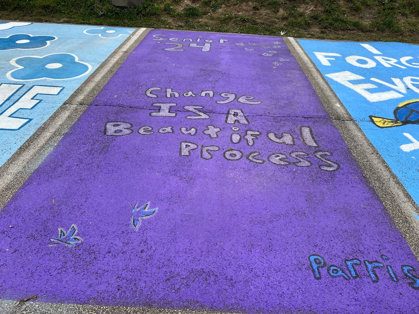 Fairfield High School senior parking lot spaces
