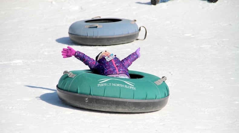 Snow tubing adventures await in Lawrenceburg, Ind., at Perfect North. CONTRIBUTED