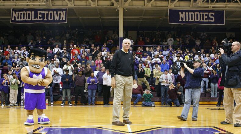 Jerry Lucas not only led the Middies to back-to-back state titles in 1956 and 1957, but lost only one high school game: the state championship his senior season. STAFF FILE PHOTO
