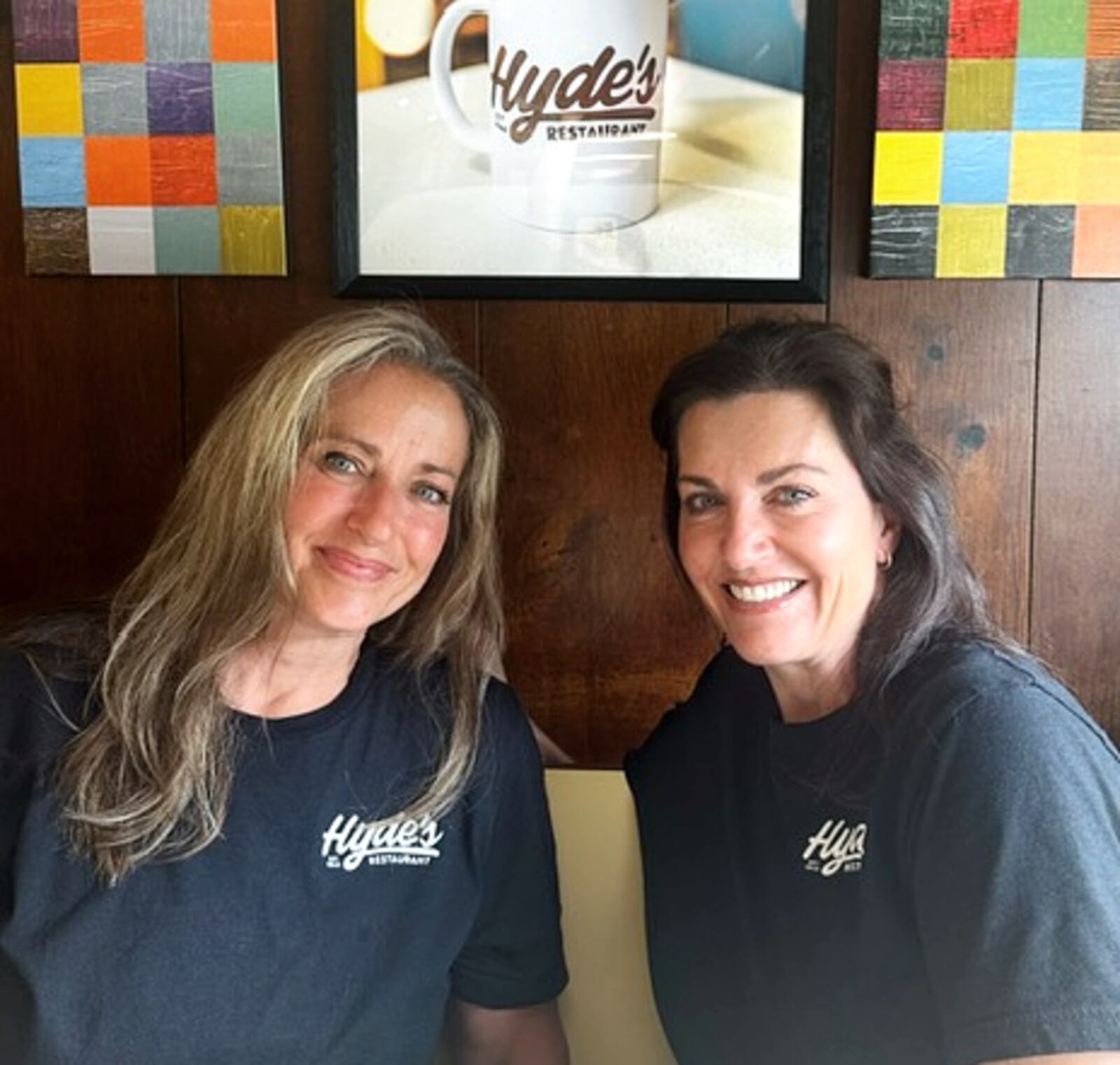 The owners of Hyde's Restaurant, Ashley Hyde-Tuley (left) and Amy Hyde-Klaiber, are the third generation of the family to run the 79-year-old restaurant on Ohio 4 in Hamilton. PROVIDED/HYDE'S RESTAURANT