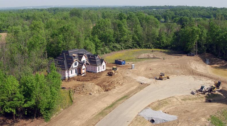 Oberer Homes is developing more than 150 acres in Clearcreek Twp. near Red Lion for more than 70 new homes. The property sits along State Routes 741 and 122. TY GREENLEES / STAFF
