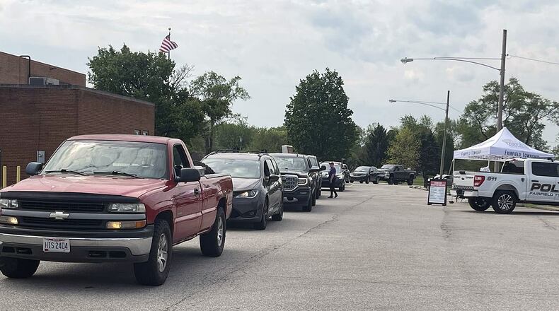 Cars will enter Fairfield Twp.'s Spring Clean Up day Morris Road site at North Elementary School. Contributed photo
