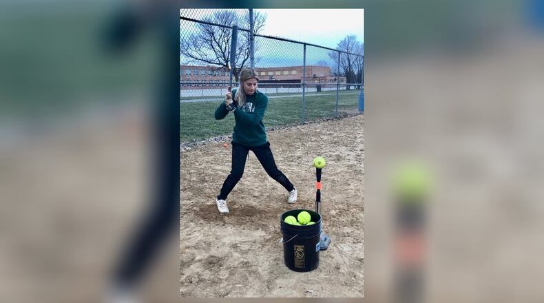 Like thousands of area high school athletes, Fairfield High School softball player Maiah Hodge is without a team and teammates to practice with in the wake of school shutdowns that also ended her season last month before it began. Hodge and other prep athletes are now forced into solo workouts - maintaining safe social distance as part of the preventive measures to isolate to better combat the coronavirus.