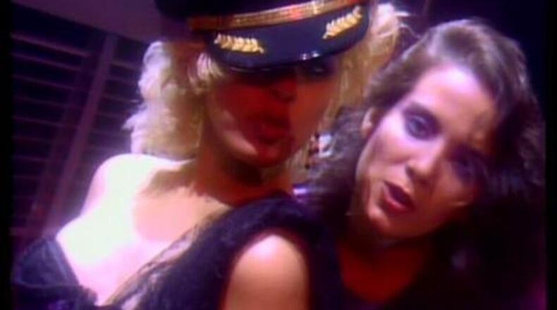 Screen grab from Prince's 1999 video shows Jill Jones (L) with Lisa Coleman. Jones was raised in Lebanon.
