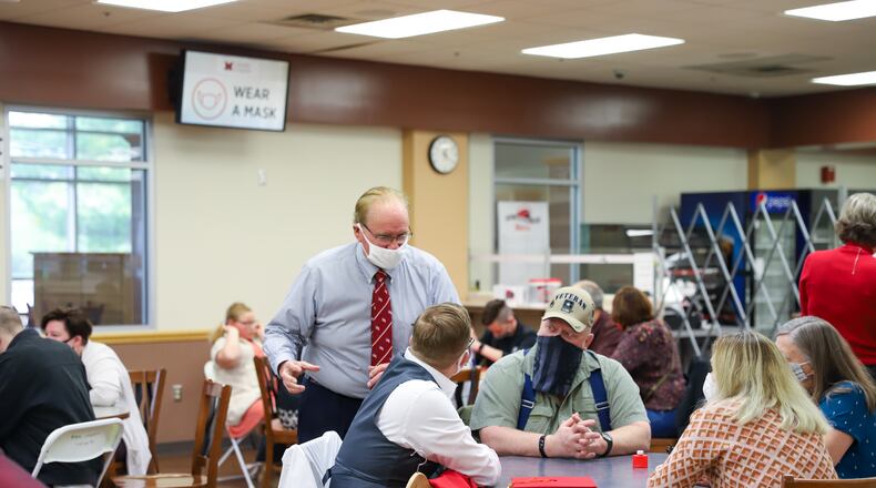 Recently the regional campuses held Miami University's first Green Zone graduation honors ceremony (pictured) on the Miami University Hamilton campus. The commencement-related ceremony is the latest effort by the two regional schools' Centers for Veterans Services. (Provided Photo\Journal-News)