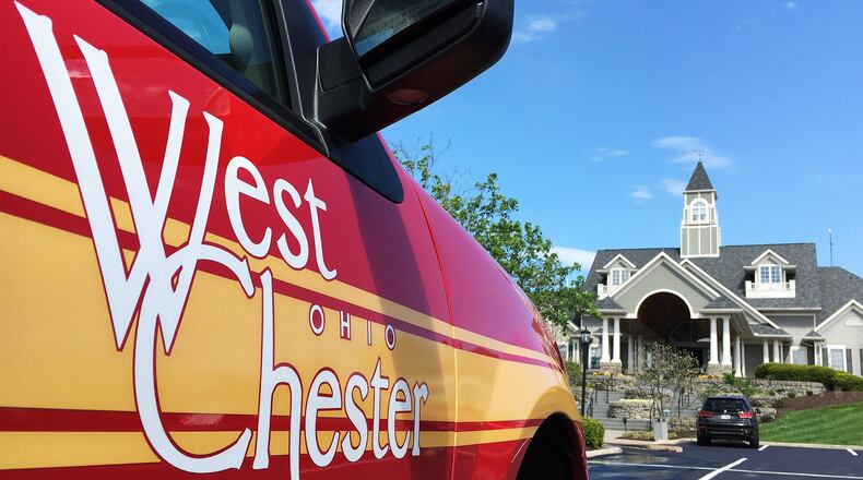 Firefighters responded and extinguished a fire at Wetherington Golf & Country Club’s clubhouse Tuesday afternoon, April 18, in West Chester Twp. NICK GRAHAM/STAFF