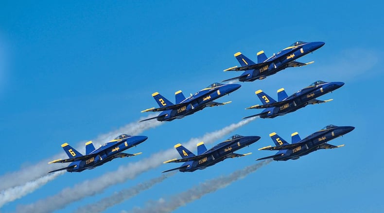 The Blue Angels will headline the 2022 CenterPoint Energy Dayton Airshow presented by Kroger on July 30-31. CONTIBUTED