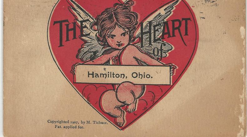 What did Valentine’s Day cards look like during the late 1800s, and how did they evolve? Cards like this will be on display at the Butler County Historical Society from Valentine’s Day through mid-April. PROVIDED