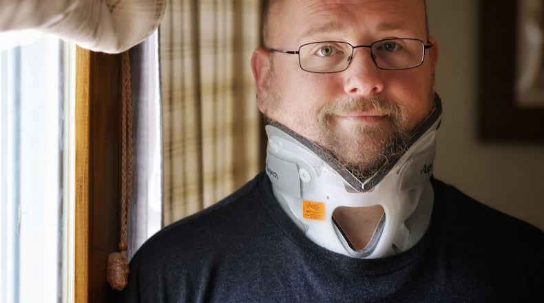 Larry Cantor, owner of BL BBQ & Karaoke DJ Food Truck, was involved in a car accident that totaled his food truck, its trailer and left him with a broken neck and five broken ribs. NICK GRAHAM/STAFF